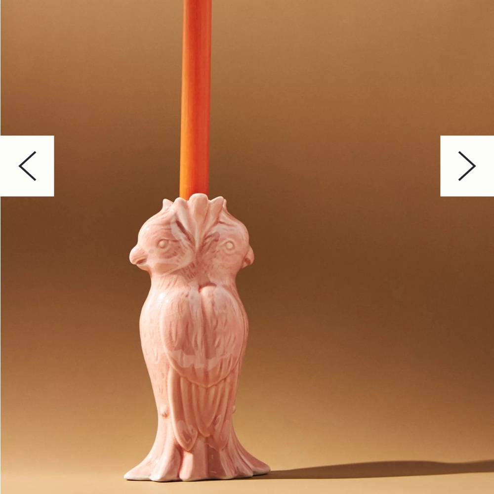 Anthropologie Tropicsl Bird Candle Holder